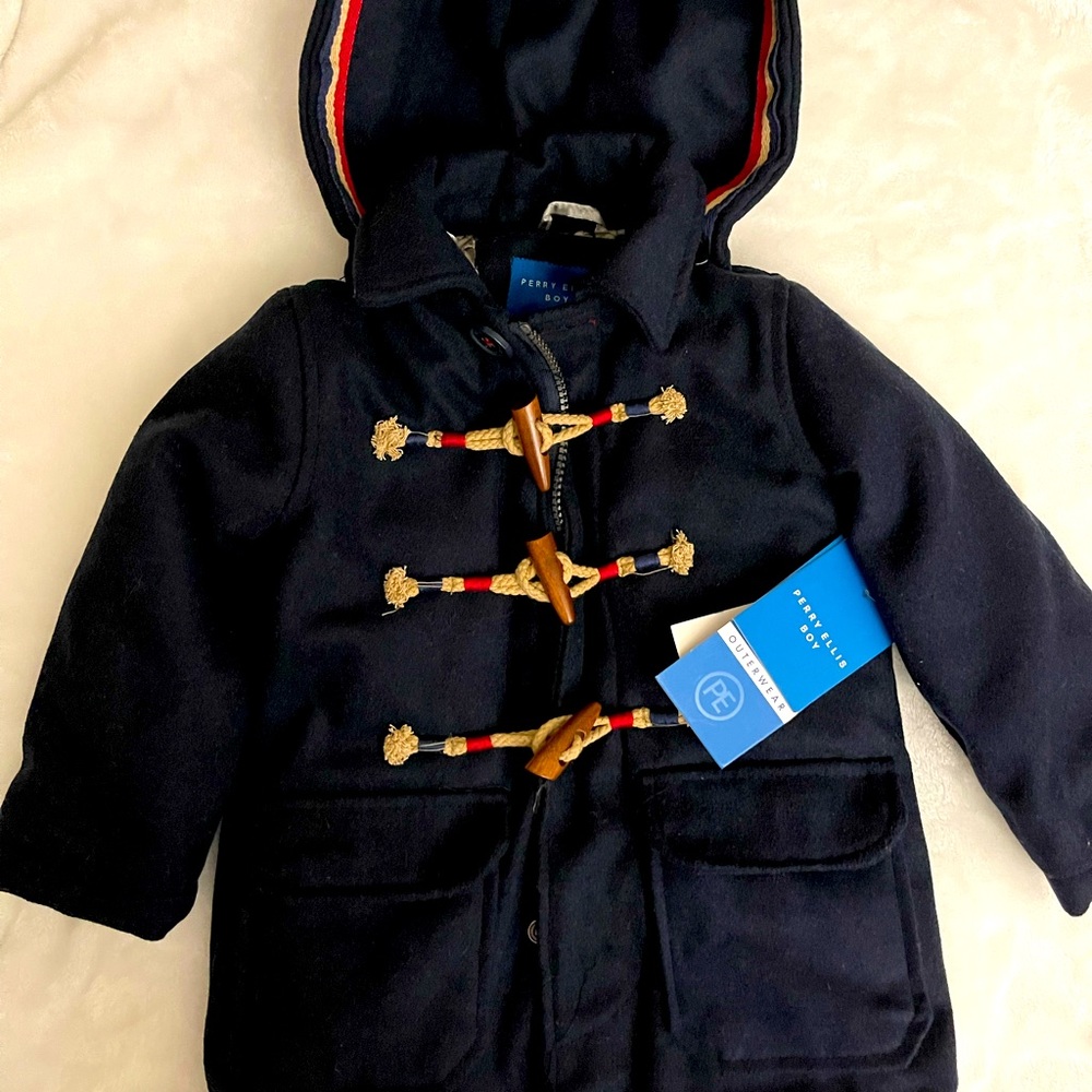 2T | Baby Perry Ellis Coat | Navy Blue